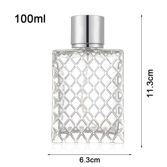 100ml Clear Glass Spray Bottle Refillable Perfume atomizer Bottle - Picture 4 of 5